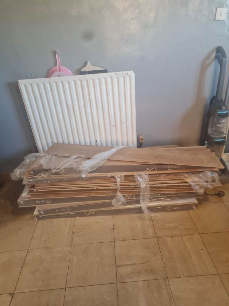 New Laminate Wood Flooring Boards – Still in Packaging