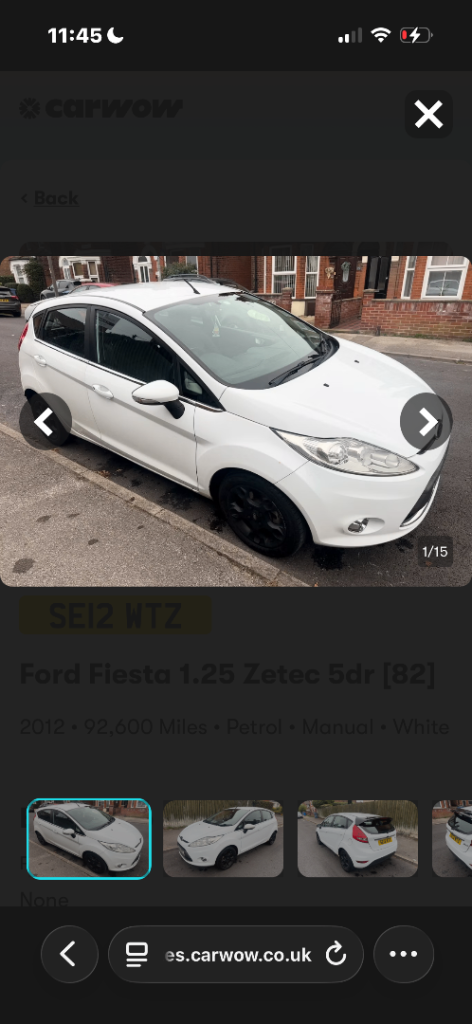 Ford, FIESTA, Hatchback, 2012, Manual, 1242 (cc), 5 doors