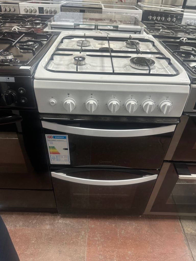 NEW/GRADED 50CM WHITE INDESIT GAS COOKER 