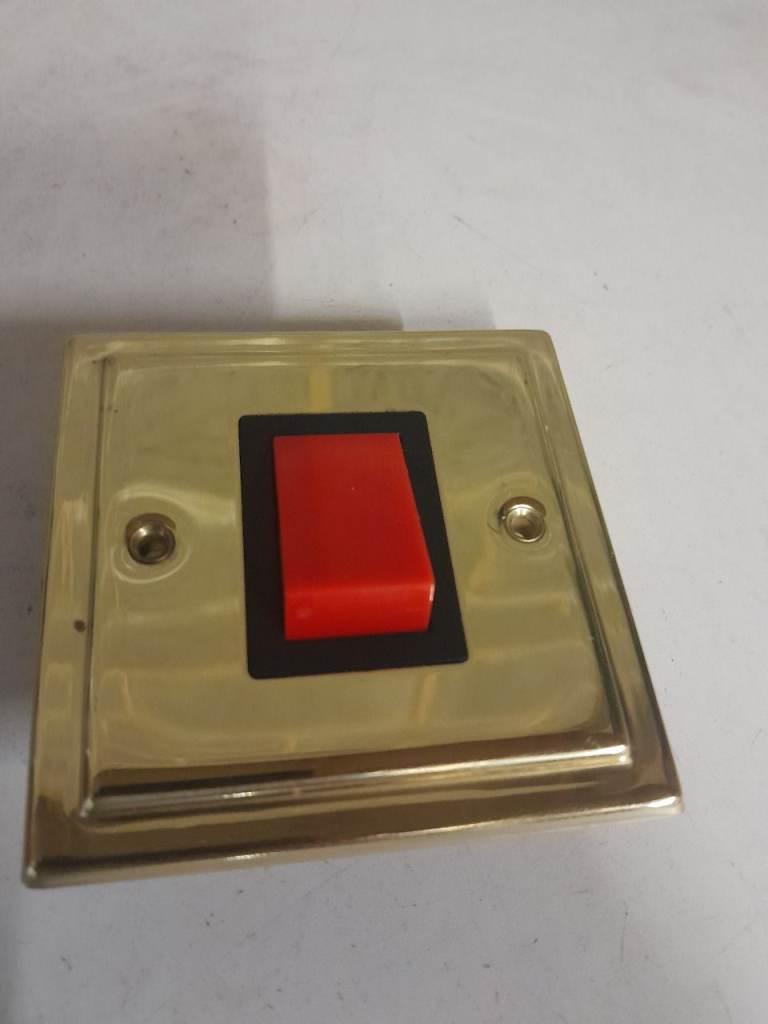Brass 45A Cooker Switch