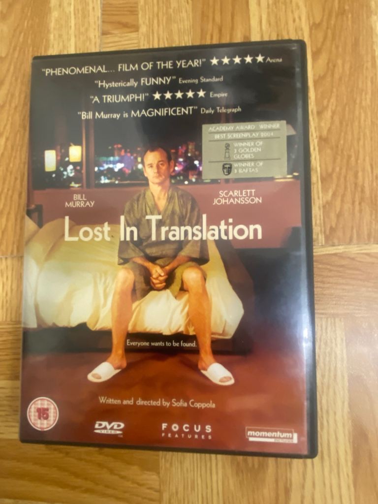 Lost in translation… dvd . 