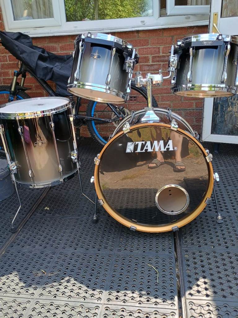 Tama Superstar 4 piece Shell Pack in Rock sizes