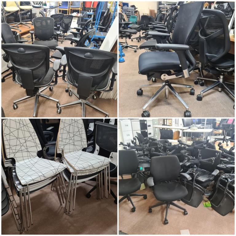 Office Furniture warehouse chairs desks cabinets monitors sofas available