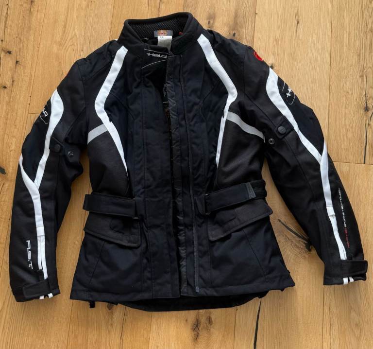 Black and White HELD Armoured Motorbike Jacket