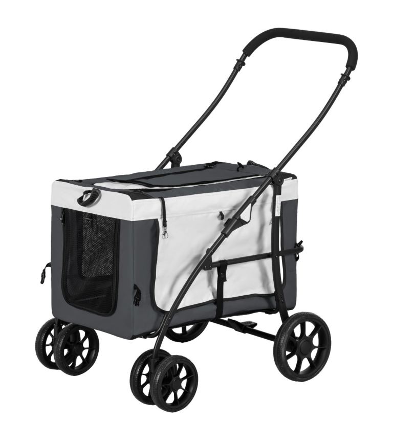 Pet stroller. Foldable pet buggy. 