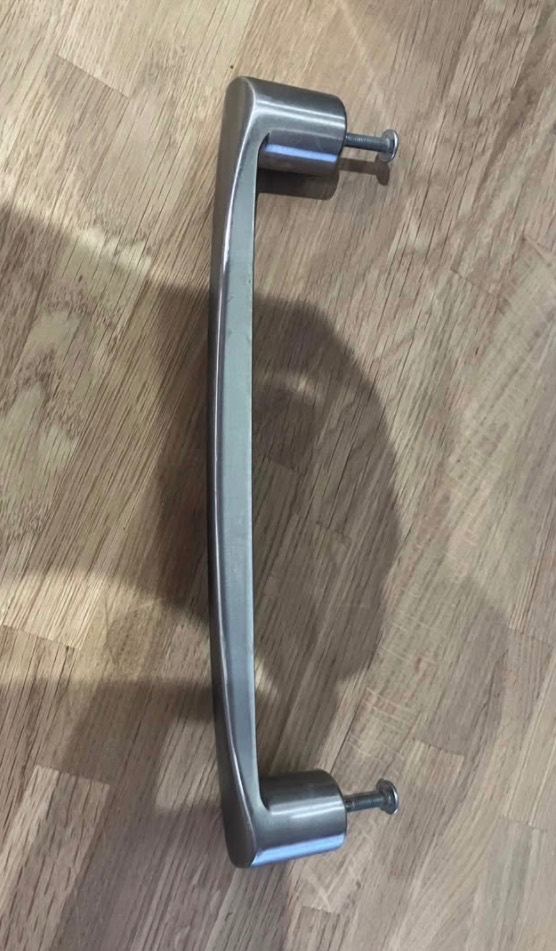Silver Metal Cabinet Handle with Screws – Good Condition
