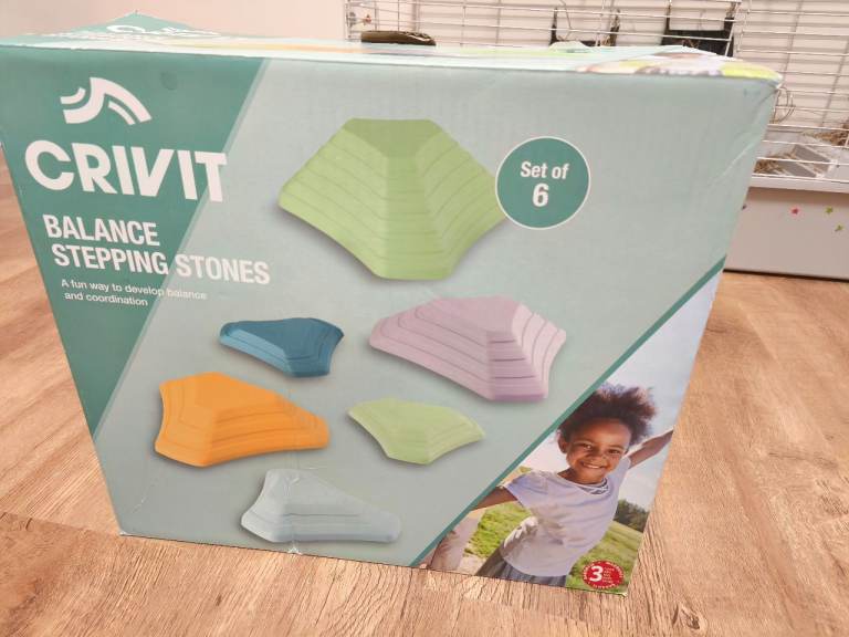 Crivit Balance Stepping Stones – Set of 6 (Like New)