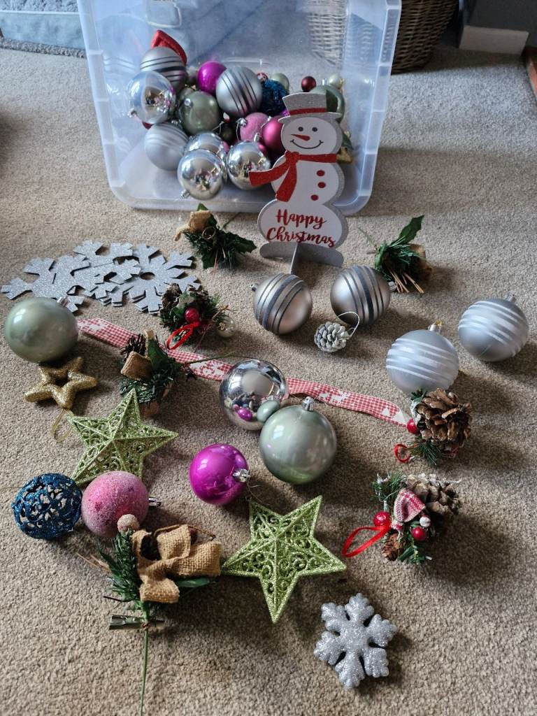 Assortment of Christmas decorations 