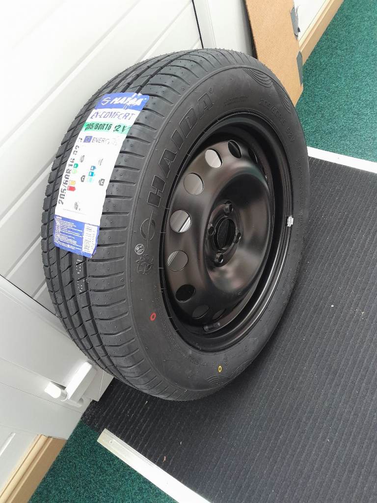 Unused 2024 Dacia spare wheel and tyre