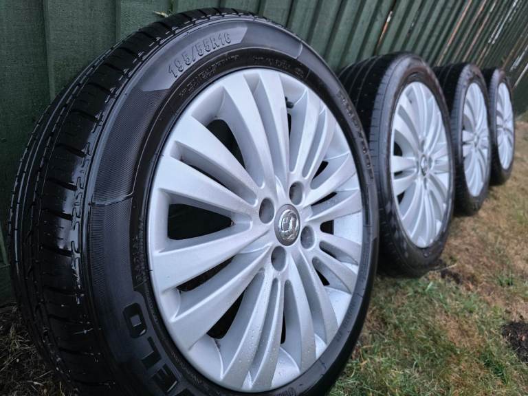 16"VAUXHALL ALLOY WHEELS  for CORSA, ADAM, CORSA VAN, COMBO, VIVA PCD 4x100