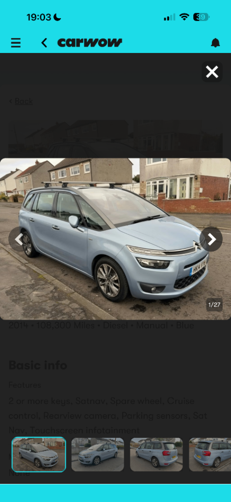 2014 Citroën C4 grand Picasso 1.6 diesel 