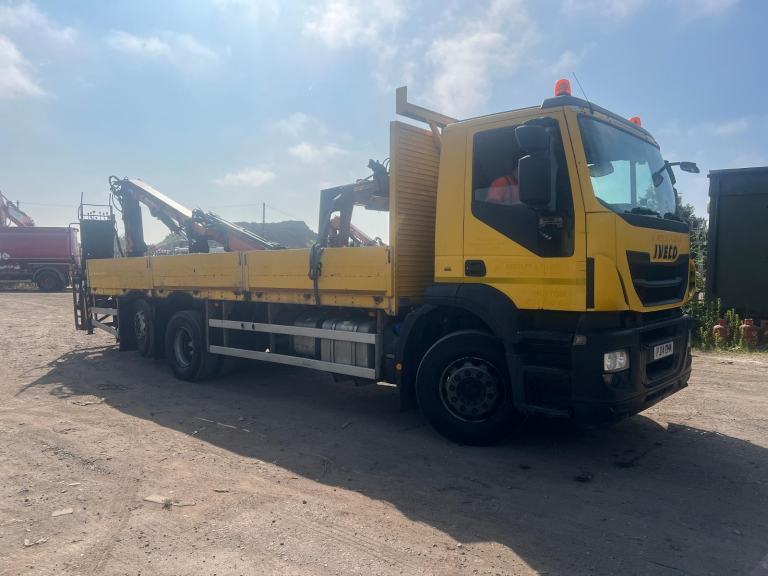 2014 Iveco Stralis AD 260 26 TONNE , EURO 6, REAR ATLAS CRANE , REAR LIFT/STEER 
