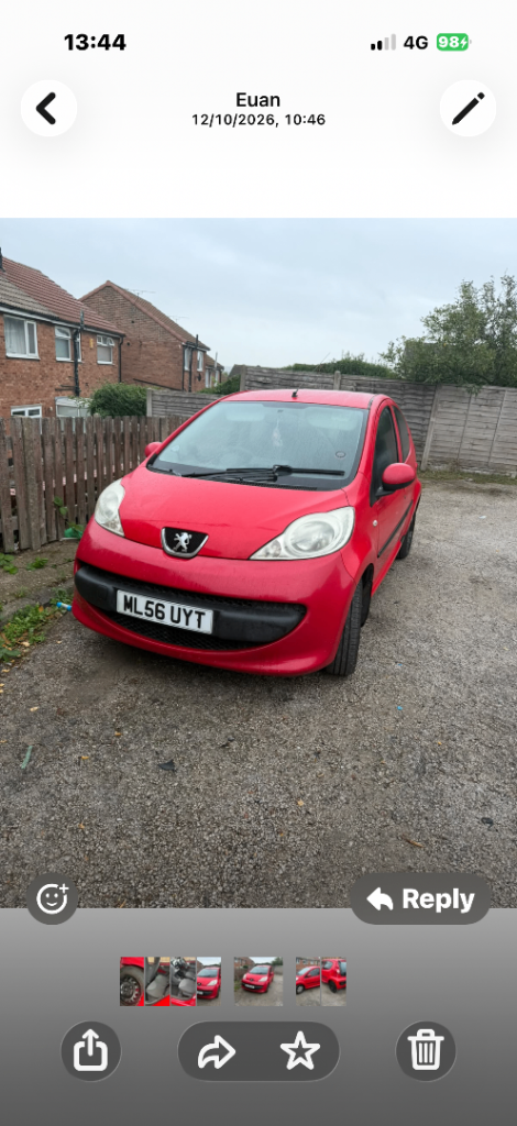 Peugeot, 107, Hatchback, 2006, Manual, 998 (cc), 5 doors