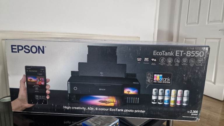Epson EcoTank ET-8550 A3+ Photo Printer - Brand New & Sealed!