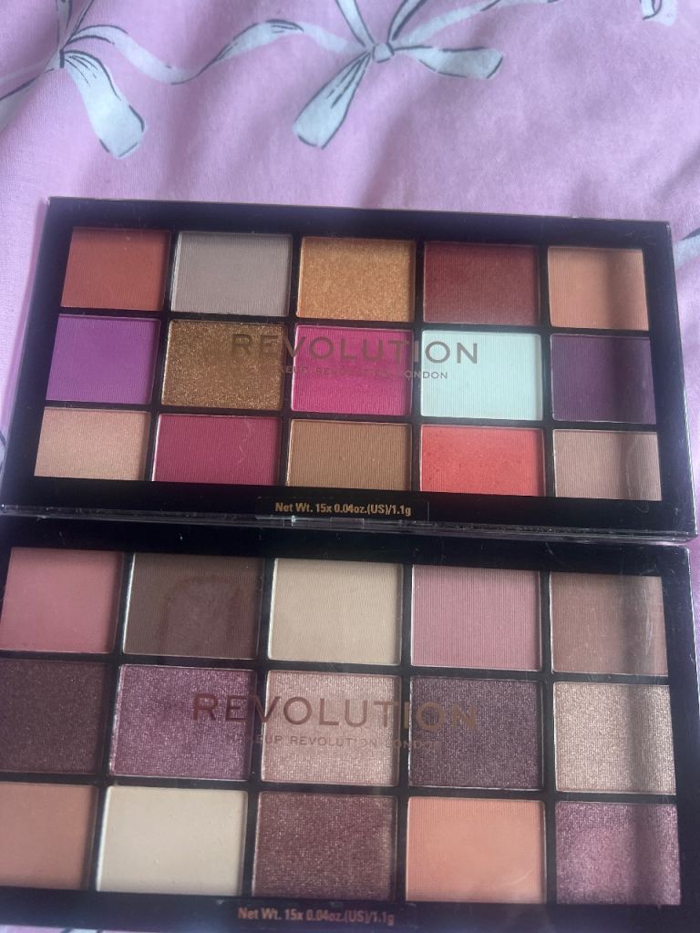 Revolution Eyeshadow Palettes x2 – Multicoloured