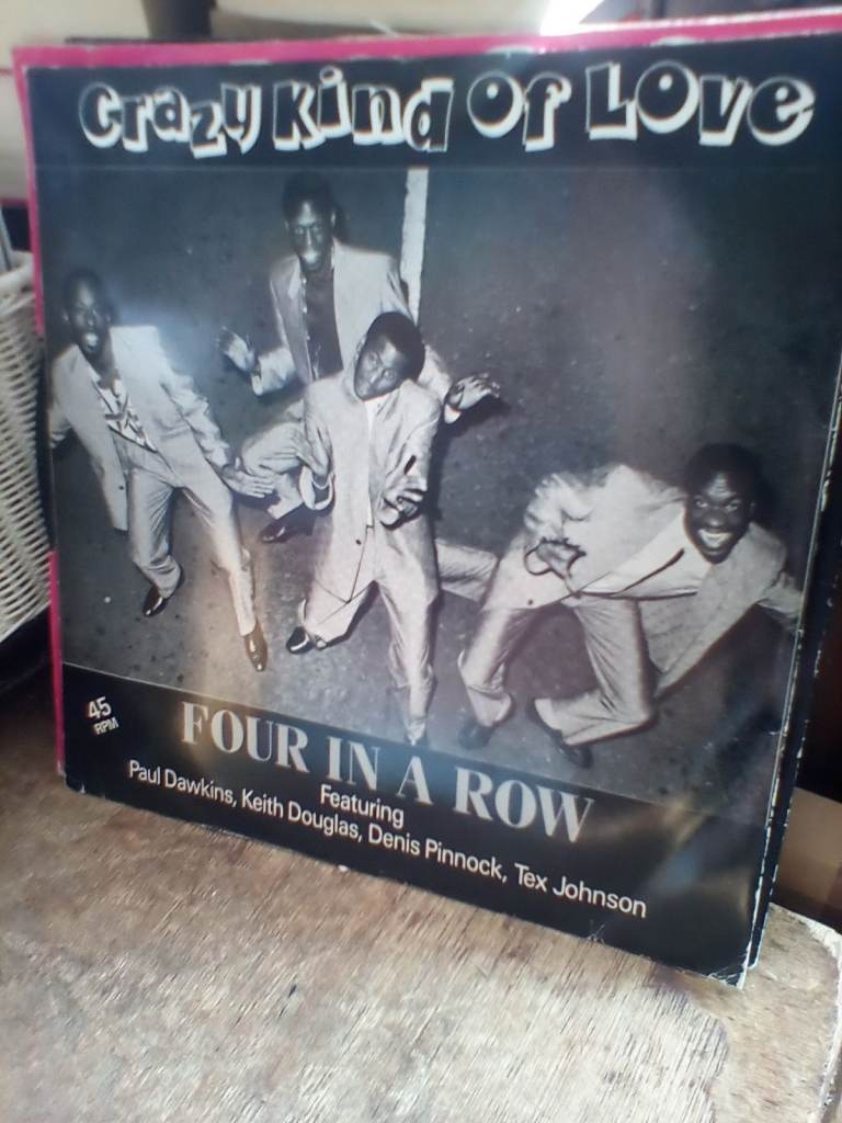 FOUR IN A ROW, crazy kind of love, 12 inch vinyl EP,. 