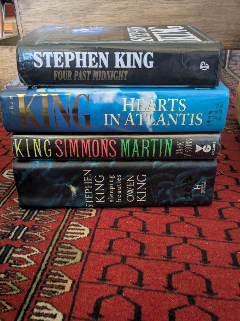 4 Stephen King hardback book bundle.