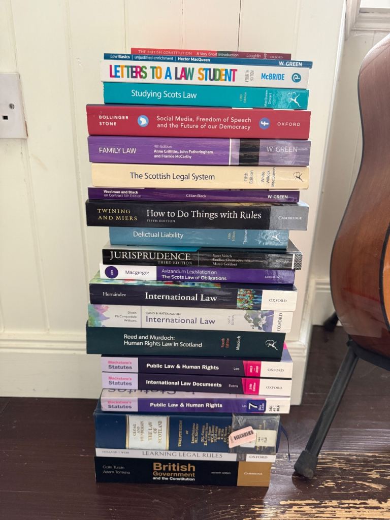 Law Degree book bundle Glasgow Uni
