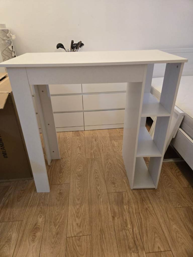 White Bar Table 