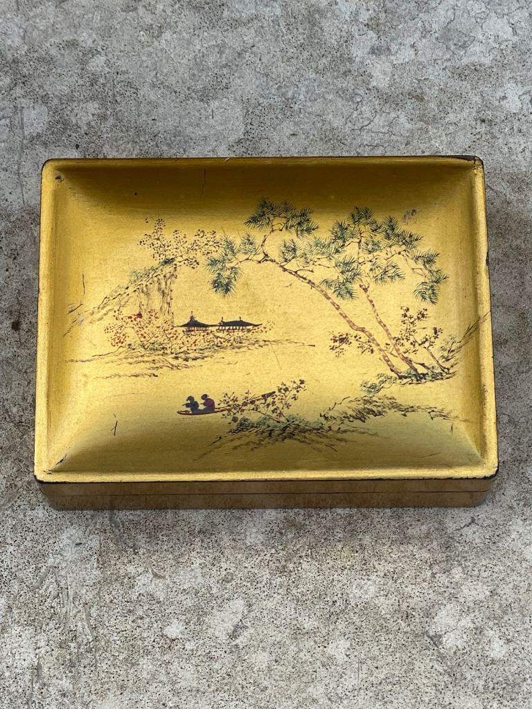 Antique Chinese lacquer box 
