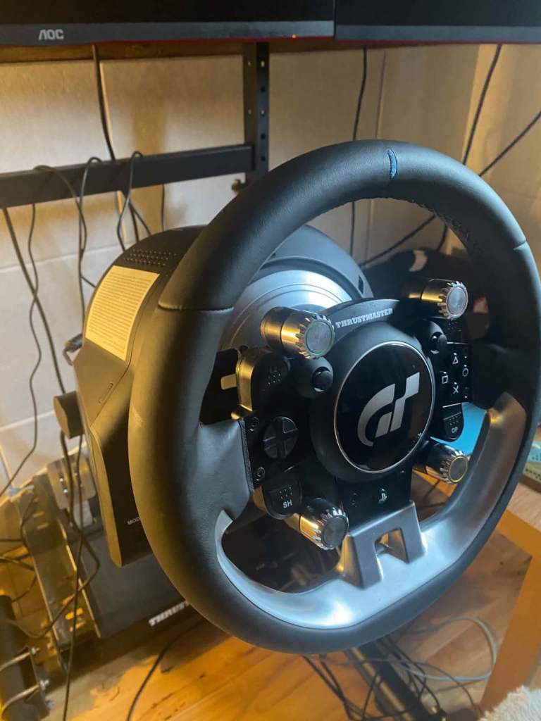 Thrustmaster T-GT II Racing Wheel and Pedals - Good Condition 