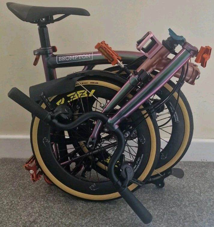 Brompton Folding Bike - Multicoloured, Good Condition