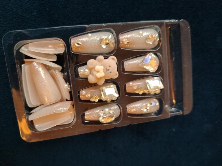 image for Stunning 3D Press-On Nail Art Kit | Perfect for Parties, Weddings & TikTok