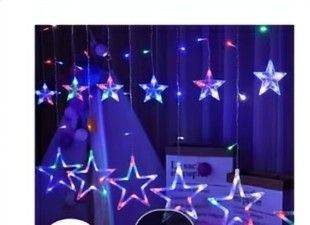 Christmas window star lights , curtain lights 