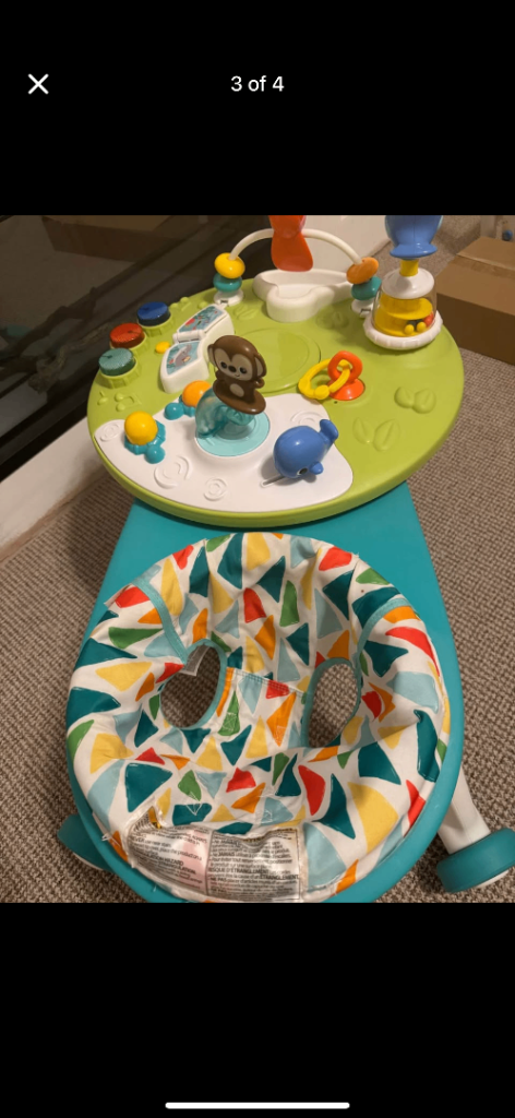 Baby bright stars around we go walker and table