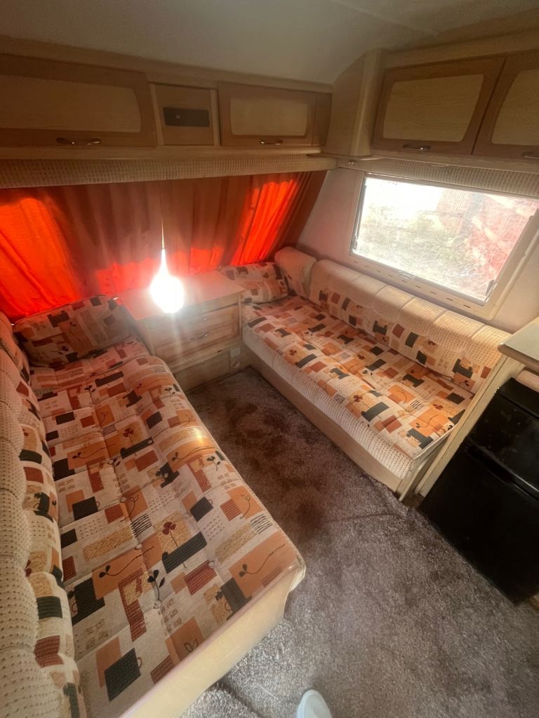 2007 elddis fixed bed 4 berth caravan cheap caravan 