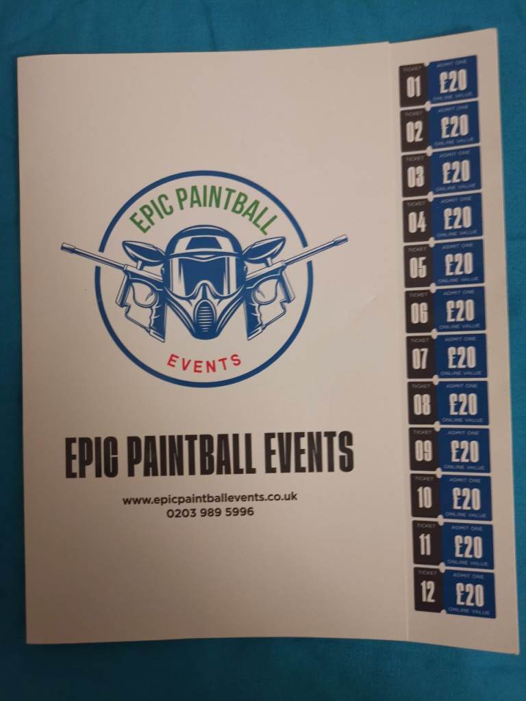 Paintball Tickets 