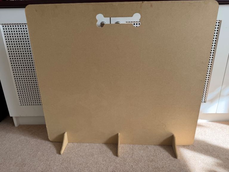 Freestanding MDF dog barrier