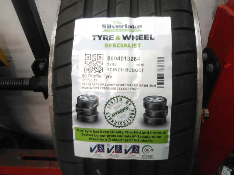 215 50 R17 95w Sunny Sport Macro Na305 5mm Partworn Pressure Tested Tyres