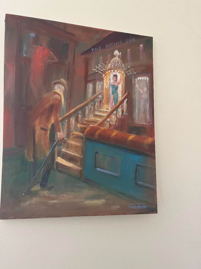 Leon Goodman original signed oil