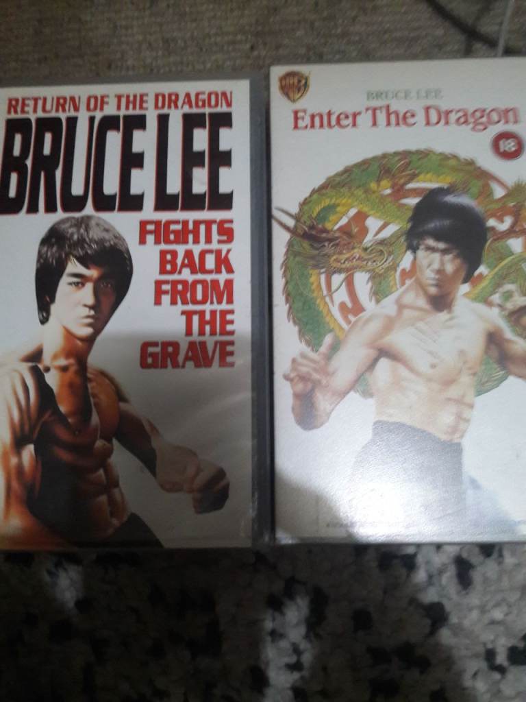 Bruce Lee VHS Tapes: Enter The Dragon & Return of the Dragon (PAL)