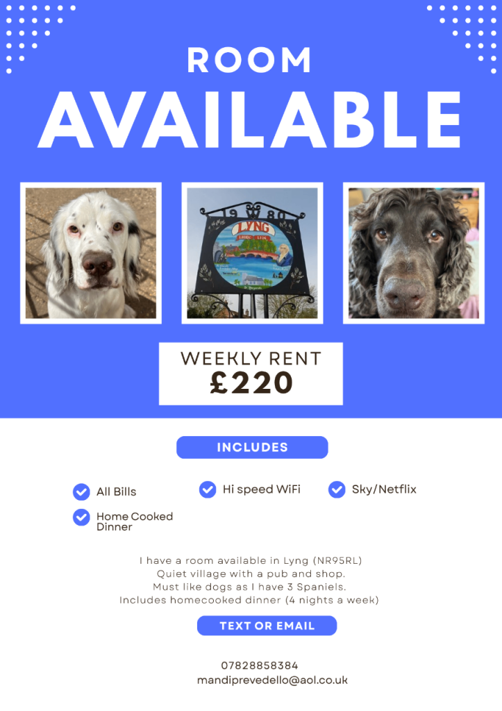 Room to Rent | Lyng Norfolk