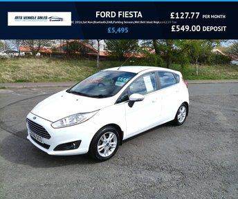 FORD FIESTA 1.0T ZETEC 2016,Sat Nav,Bluetooth,DAB,Parking Sensors,Wet Belt Just Replaced,£20 Tax