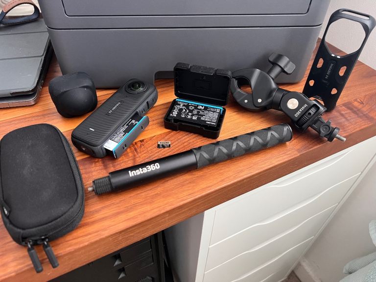 Insta360 X4 360-Degree Action Camera with Accessories – As Good As New