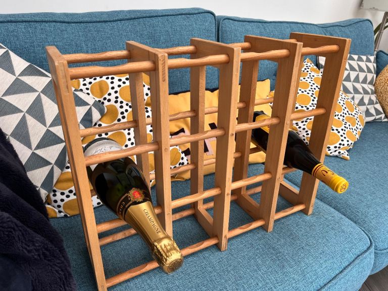 Wooden wine rack