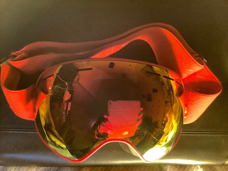 Brand News orange Ski goggles 