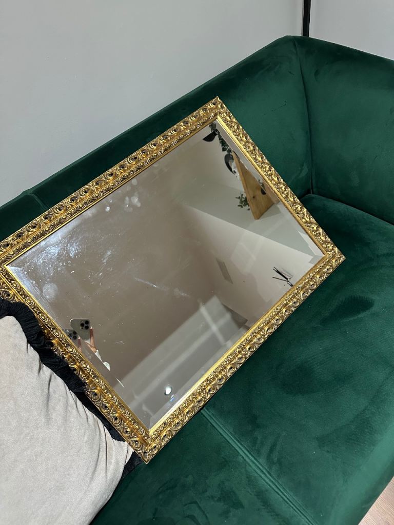 Vintage gold mirror