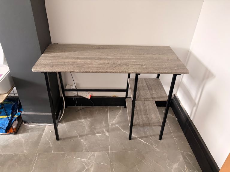 Wooden computer desk