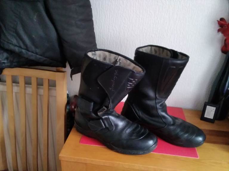 MOTORBIKE BOOTS MENS PREXPORT WATERPROOF SIZE 10