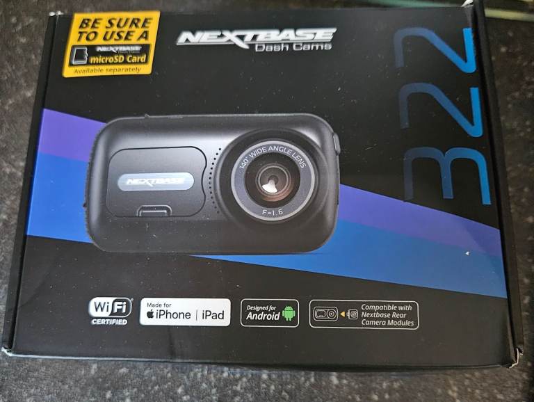 Nextbase 322Gw Front and Rear DashCam