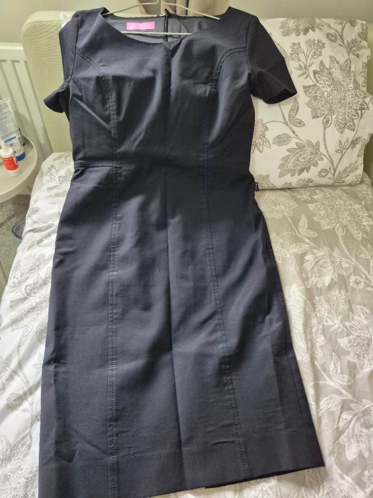 Dark blue work dress 