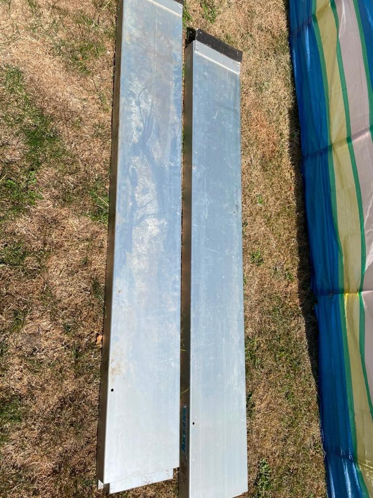 Pair of Sturdy Metal Ramps extendable Ramps 