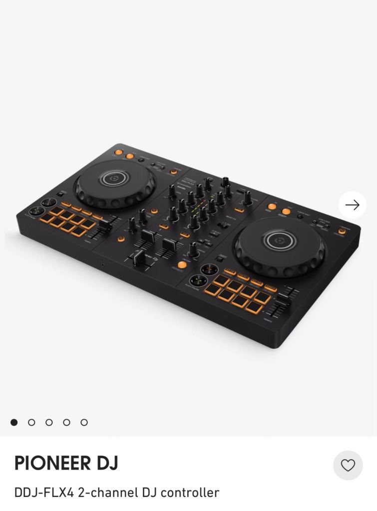 PIONEER DJ DDJ-FLX4 2-channel DJ controller