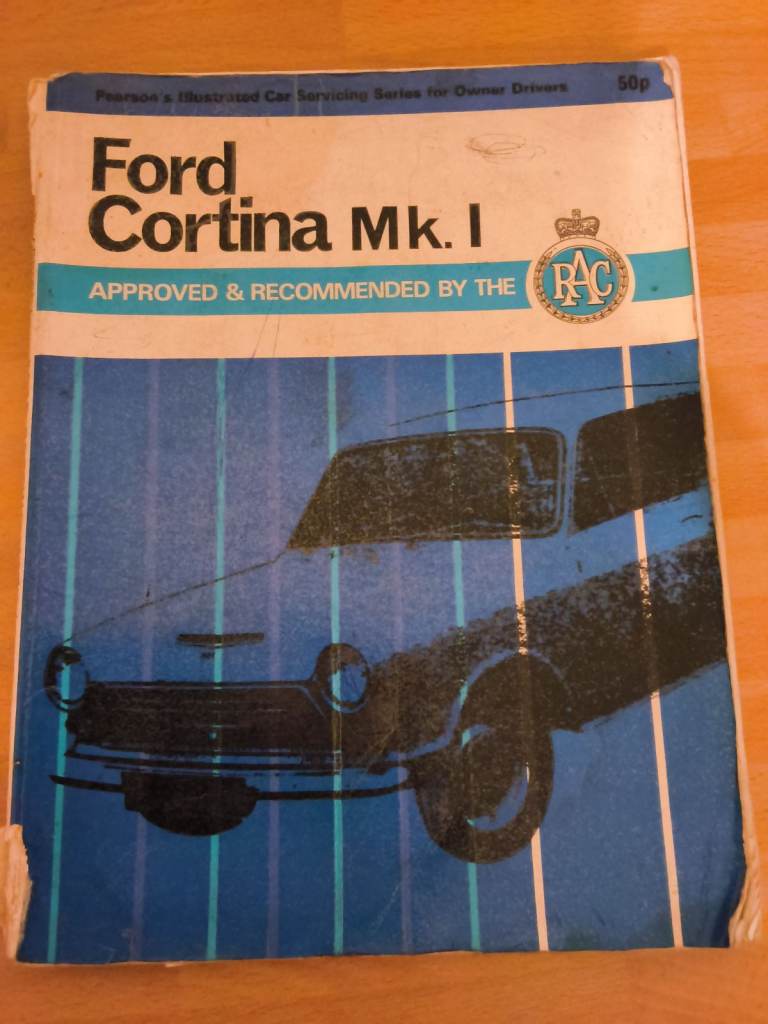 Ford Cortina Mk. I Car Servicing Manual – Good Condition