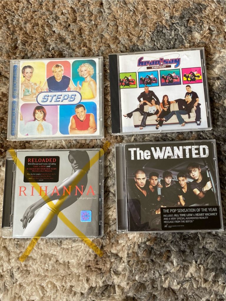 CDs. Steps, The Wanted, Hearsay. £1 each, can post or collect from tqy