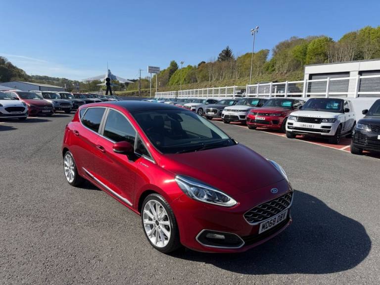 2018 68 FORD FIESTA 1.0T ECOBOOST VIGNALE 5dr Auto Ruby Red Metallic / Leather
